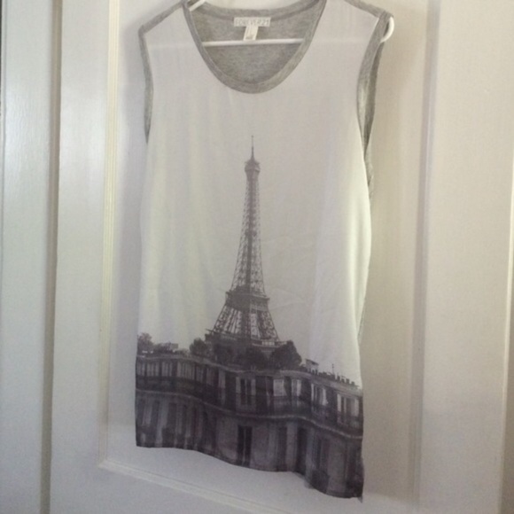 F21 Y2K Eiffel Towel Graphic Sleeveless Tunic - Picture 3 of 6
